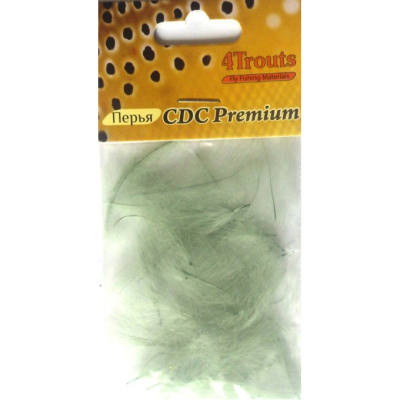 Перо CDC Premium (4Trouts) Оливковый Блю Дан