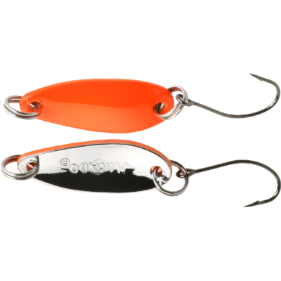 Блесна колеблющаяся Mikado Mini с крюком (2,4см., 1,5гр.) - Orange/Silver (PMB-I01-1.5-OS)