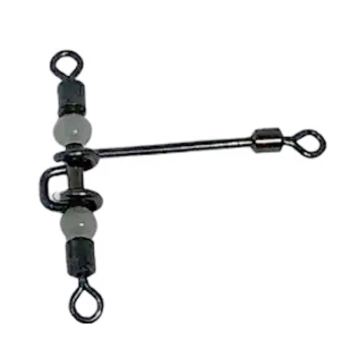 Вертлюг трехсторонний с бусинами с длинным боковым поводком Extreme Fishing ADD 03-07 10х12, 4шт/уп