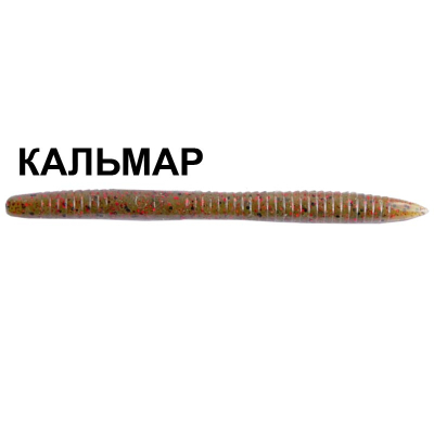 Силиконовая приманка Crazy Fish Magic Stick 5.1" 32-130-68-6 кальмар цв. black/red watermelon (чёрн/красн. арбуз)