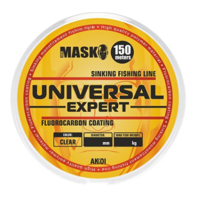 Леска Akkoi Mask Universal Expert 150m clear (прозрачная) 0.18mm (3.6kg)