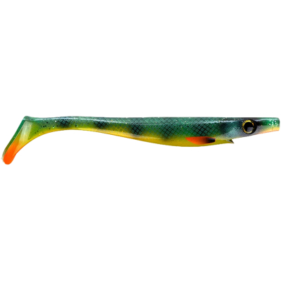 Силиконовая приманка Strike Pro Pig Shad, 230 мм, 90 гр цв. Absinthe Perch (SP-172A#SP36)