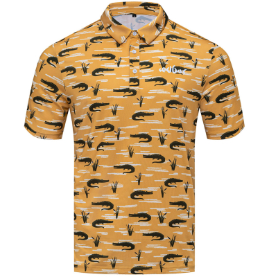 Рубашка поло c УФ защитой Redbor Kaper Chilly UV 50+ Crocodile/Yellow р-р XXXL