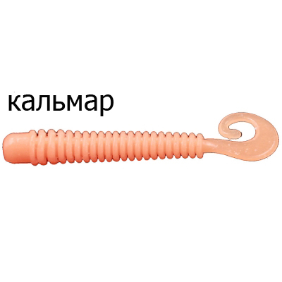 Твистер-червь Merega Hooky Tail 65мм 1.5гр. цвет Z083, кальмар (уп.10 шт)