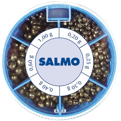 Грузила набор Salmo Дробинка PL 6 секций крупные 120г