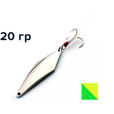 Блесна GT-BIO Prism 7.0см, 20гр, fluorescence yellow+green head