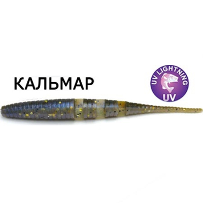 Силиконовая приманка Crazy Fish Polaris 4" 38-100-3D-6 кальмар цв. swamp pearl (болотная жемчужина)