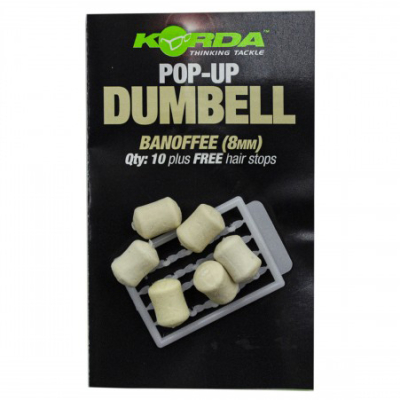Имитационная приманка Korda Pop-Up Dumbell Banoffe  8мм KPB28
