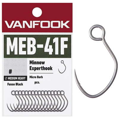 Крючок Vanfook MEB-41F Fusso Black #8, 16 pcs/pack