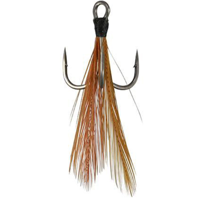 Крючок тройной с опушкой DUO Realis Shinmushi Hook #10 Brown (3шт)