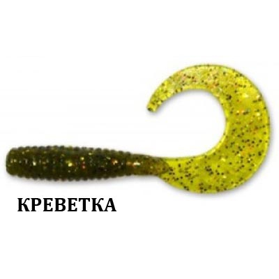Силиконовая приманка Crazy Fish Angry Spin 2" 21-4,5-1-4 креветка цв. olive (оливка)