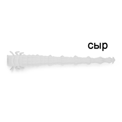 Силиконовая приманка Ojas Assa 63, White (fluo), 12шт/банка, аромат Сыр