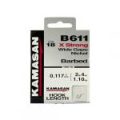 Крючки Kamasan B611-18 Wide Gape Strong с поводком