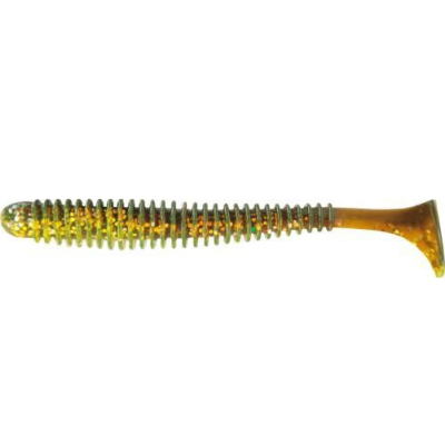 Мягкая приманка Allvega Skinny Tail 5см 1г (8шт.) цв. Green oil confetti 