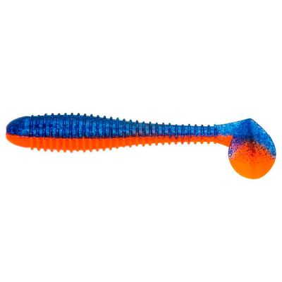 Силиконовая приманка Helios Catcher 3,55"/9 см Star Blue & Orange 5шт. (HS-2-044)