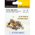 Вертлюги Colmic Rolling Swivels Black № 16 / 22кг /12шт (GM100116)