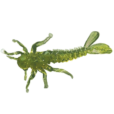 Силиконовая приманка Microkiller подёнка 30мм, болотно-зеленый