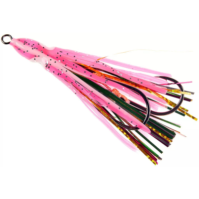 Крючки Higashi Double assist hook DOHF70 #12 #Pink glow strip