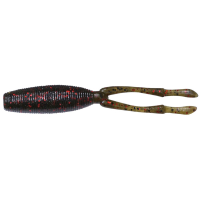 Силиконовая приманка Megabass Tk Twister цв. Olive Red Flake