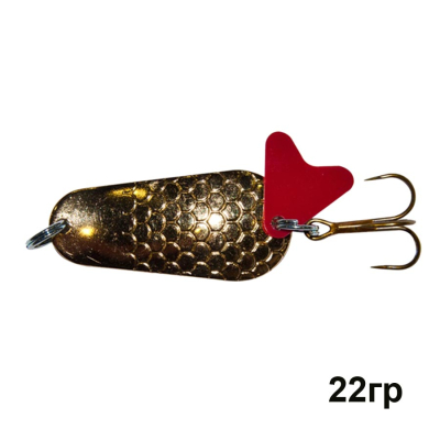 Блесна колеблющаяся Trout Pro Pike 22гр. ( цвет золото )  ( PK-2-G )