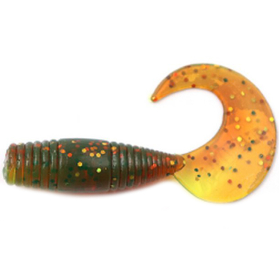Силиконовая приманка Yaman Spry Tail 3" цвет #20 - Kiwi Shad (уп. 8 шт.)