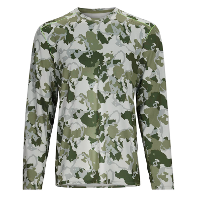 Термофутболка Simms SolarFlex Crew, Regiment Camo Clover, XXL
