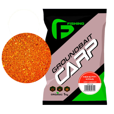 Прикормка для рыбы F-FISHING CARP Монстр Краб 1кг