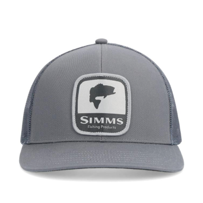 Кепка Simms Double Haul Icon Trucker, Bass Gunmetal
