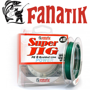 Шнур Fanatik Super Jig PE X8 Green 100m. (0.6) 0.12mm.