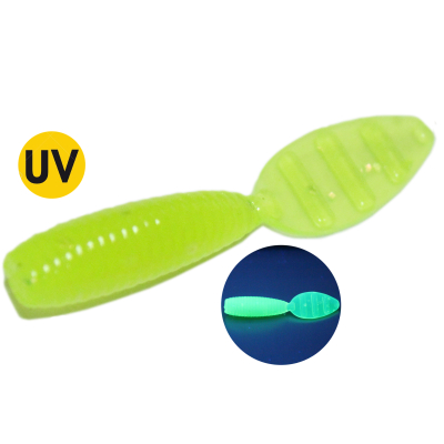 Мягкая приманка MicroFishing Glider 1.5" 8шт Шартрез-Креветка