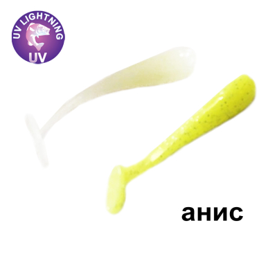 Силиконовая приманка Crazy Fish Nano Minnow 1.1" 68-27-89/91-1 анис цв. glowing (светящийся) / 91