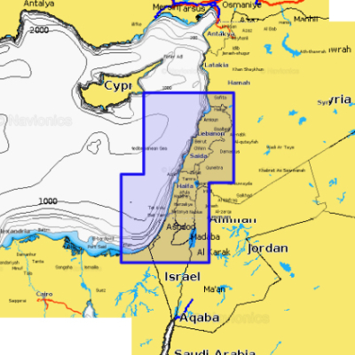 Карта Navionics Tartus-Ashqelon 5G209S