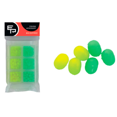 Набор бусин EcoPro Plastic Yellow+Green 150шт.