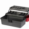 Ящик рыболова двухполочный красный Helios
