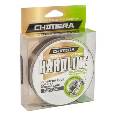 Леска Chimera Hardline Fluorocarbon Coating Chameleon Golden Green 100m # 0.309