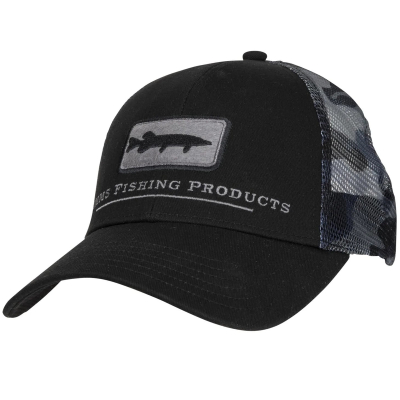 Кепка Simms Musky Icon Trucker, Woodland Camo Storm
