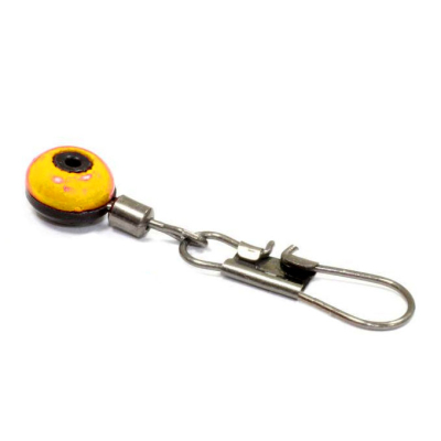 Вертлюги с застежкой Metsui Moving Swivel Plastic Style цвет black, размер M, в уп. 12 шт.