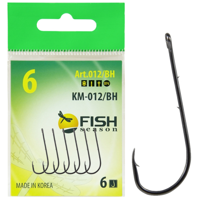 Крючок Fish Season KM012 Baitholder с ушком, №8, покрытие BN (7 шт)