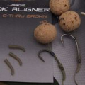 Трубка изогнутая для крючка Gardner Covert Hook Aligner (L) C-THRU BROWN (10шт) *NEW* CHABL