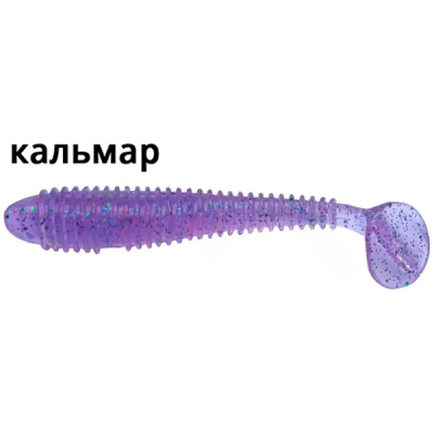Силиконовая приманка Crazy Fish Vibro Fat 3.2" 73-80-27-6 кальмар цв. peony (пион)