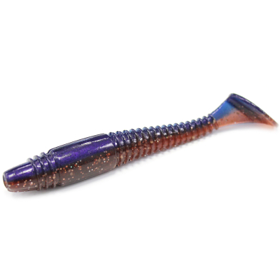 Силиконовая приманка Grows Culture Tioga Fat 5.8" цвет T77 (Bright Purplish)