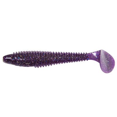 Силиконовая приманка Kaida Shrimp 3.2" 8cm 4g Violet-7tails HT#005
