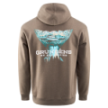 Толстовка Grundens Salmon Tailscape Hoodie, Otter Heather, 2XL
