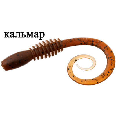 Мягкая приманка Flagman Helical 8" цв. green pumpkin 5pc squid