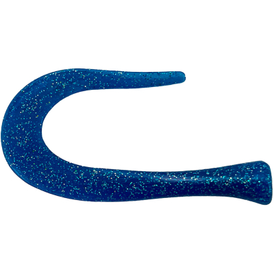 Хвост силиконовый для Strike Pro Guppie, цвет: синий с блестками 3шт (9931772)