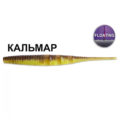 Силиконовая приманка Crazy Fish Polaris 4" 38-100-30d-6-F кальмар цв. caddisfly pupa by MF (куколка ручейника)