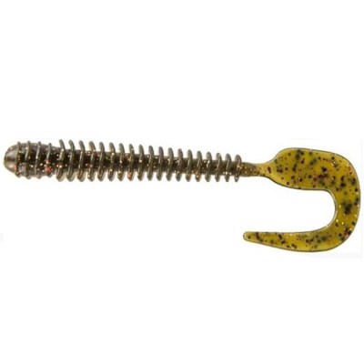 Мягкая приманка Allvega Monster Worm 10см 3,3г (6шт.) цв. Green pumpkin red flake
