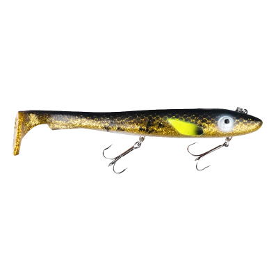 Силиконовая приманка Svartzonker Big McRubber The Wire 25, 250 мм, 168 гр, цвет: Chartreuse Bandit