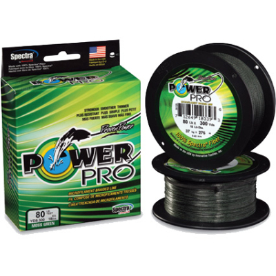 Шнур плетеный Power Pro Moss Green 275m - 0.43mm