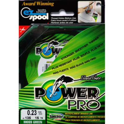 Шнур плетеный Power Pro Moss Green 135m - 0.41mm
